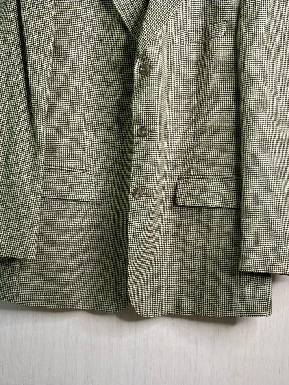 Brooks Brothers Men’s Houndstooth Wool Blend Sport Coat Blazer Tan/Black 42R - Picture 4 of 12